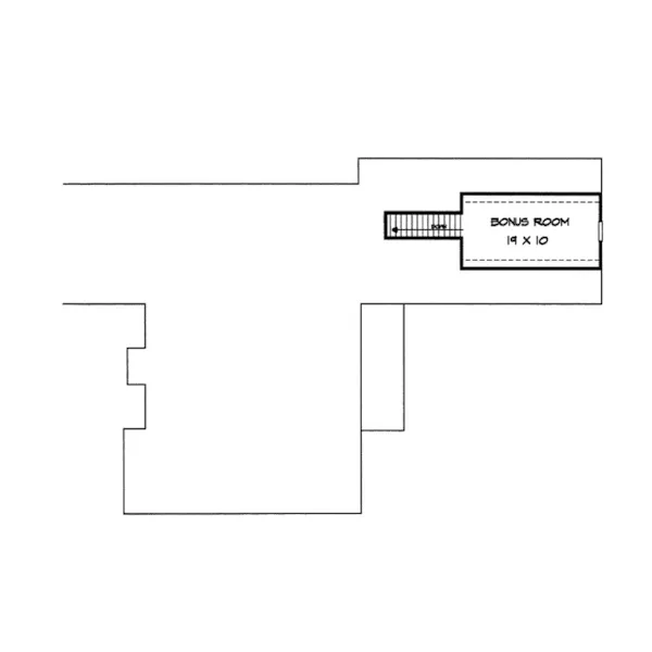 Traditional House Plan Bonus Room - Helmsing Ranch Home 076D-0176 - Search House Plans and More