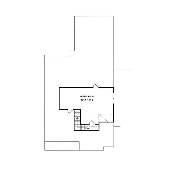 Ranch House Plan Second Floor - Hidden Point Country Home 076D-0178 - Search House Plans and More