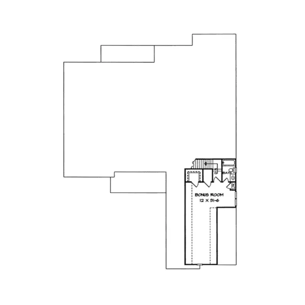 Arts & Crafts House Plan Bonus Room - Hidden Hill Craftsman Style Home 076D-0184 - Search House Plans and More