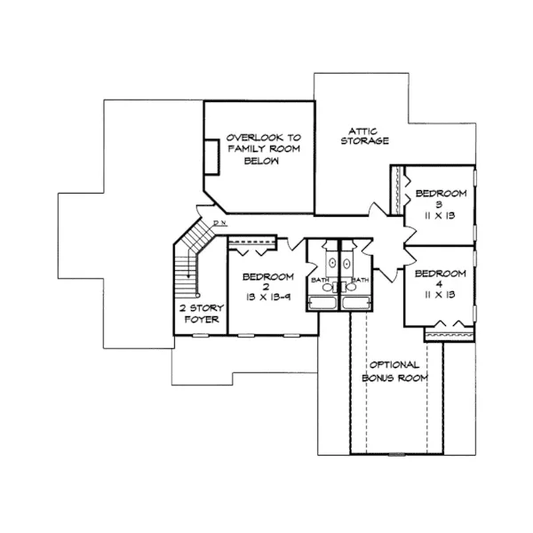 Luxury House Plan Second Floor - Vera Luxury Home 076D-0185 - Shop House Plans and More