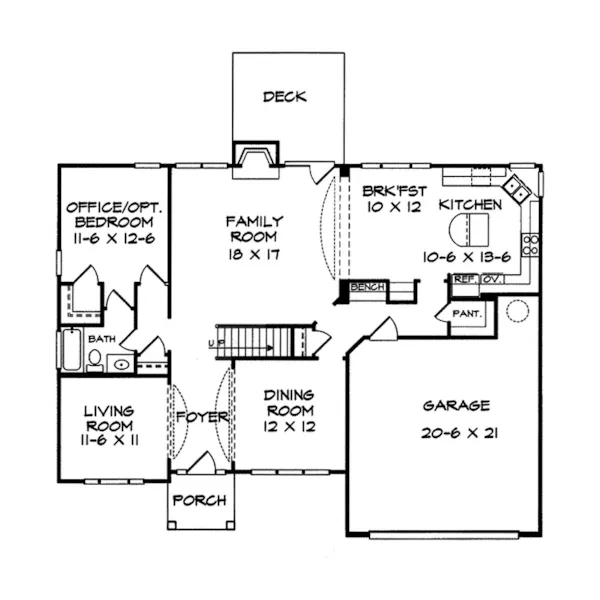 Traditional House Plan First Floor - Brousage Luxury Home 076D-0186 - Search House Plans and More