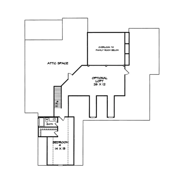 Cape Cod & New England House Plan Second Floor - Adrianople Luxury Home 076D-0190 - Search House Plans and More