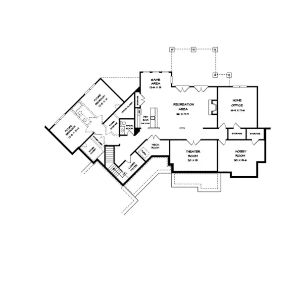 Craftsman House Plan Optional Lower Level - Burkley Park Rustic Home 076D-0211 - Search House Plans and More