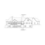 Craftsman House Plan Rear Elevation - Burkley Park Rustic Home 076D-0211 - Search House Plans and More