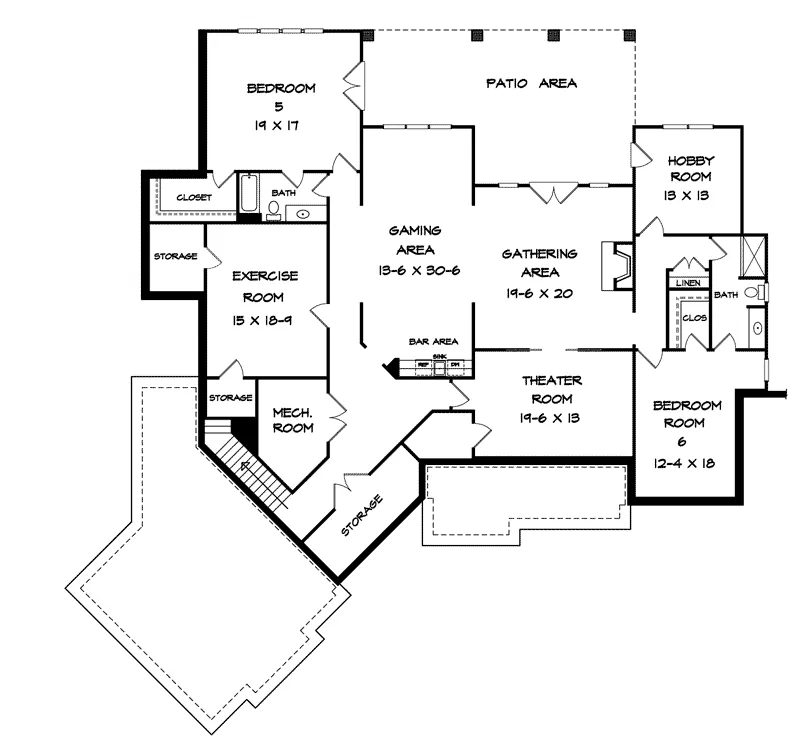 Arts & Crafts House Plan Optional Lower Level - Laurel Park Craftsman Home 076D-0212 - Shop House Plans and More