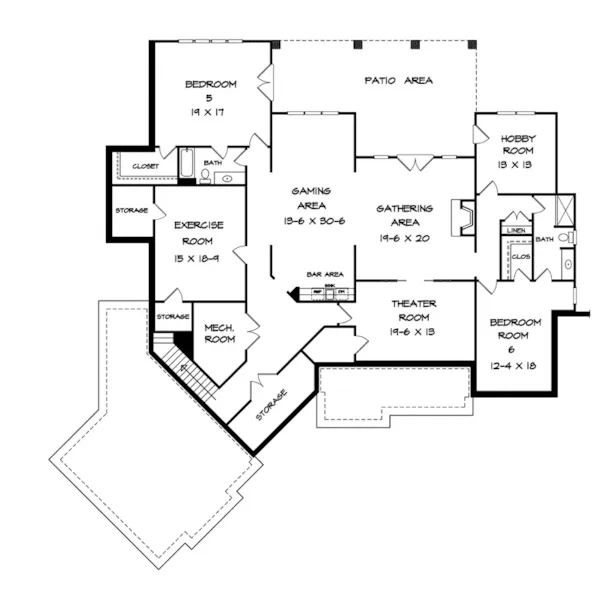 Country House Plan Optional Lower Level - Laurel Park Craftsman Home 076D-0212 - Shop House Plans and More