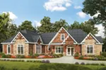 Country House Plan Front of Home - Pendleton Creek Rustic Home 076D-0213 - Shop House Plans and More