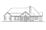 Country House Plan Rear Elevation - Pendleton Creek Rustic Home 076D-0213 - Shop House Plans and More