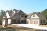 Traditional House Plan Front of Home - Arlington Trace Craftsman Home 076D-0214 - Search House Plans and More