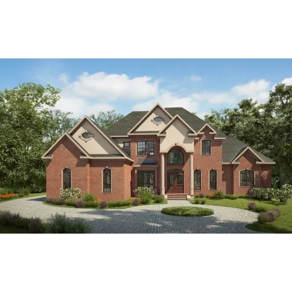 Traditional House Plan Front of Home - Avalon Way Traditional Home 076D-0216 - Search House Plans and More