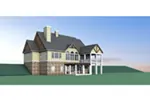 Lake House Plan Rear Photo 02 - Bentwater Craftsman Lake Home 076D-0217 - Search House Plans and More