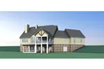 Lake House Plan Rear Photo 04 - Bentwater Craftsman Lake Home 076D-0217 - Search House Plans and More