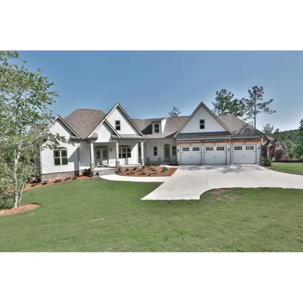 Arts & Crafts House Plan Front of Home - Birkdale Park Craftsman Home 076D-0220 - Search House Plans and More