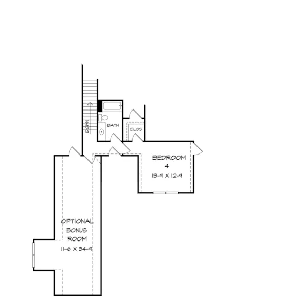 Shingle House Plan Second Floor - Blackstone Bay Craftsman Home 076D-0221 - Search House Plans and More