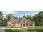 Country French House Plan Front of House 076D-0221