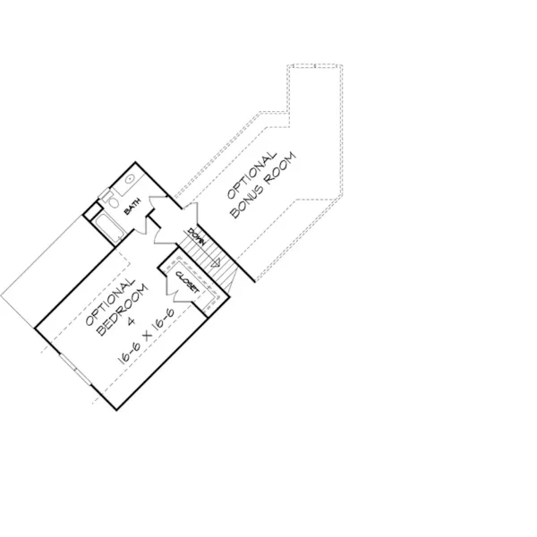 Traditional House Plan Second Floor - Blairsville Park Country Home 076D-0222 - Search House Plans and More