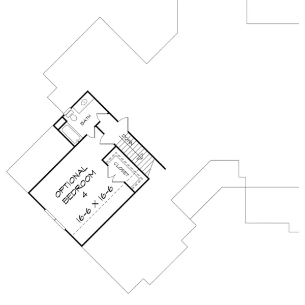 Lake House Plan Second Floor - Brookwood Park Craftsman Home 076D-0223 - Search House Plans and More