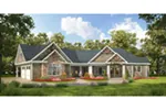 Rustic House Plan Front Of House 076D-0223