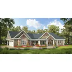 Mountain House Plan Front of House 076D-0223