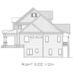 Traditional House Plan Right Elevation - Candler Park Craftsman Home 076D-0224 - Search House Plans and More