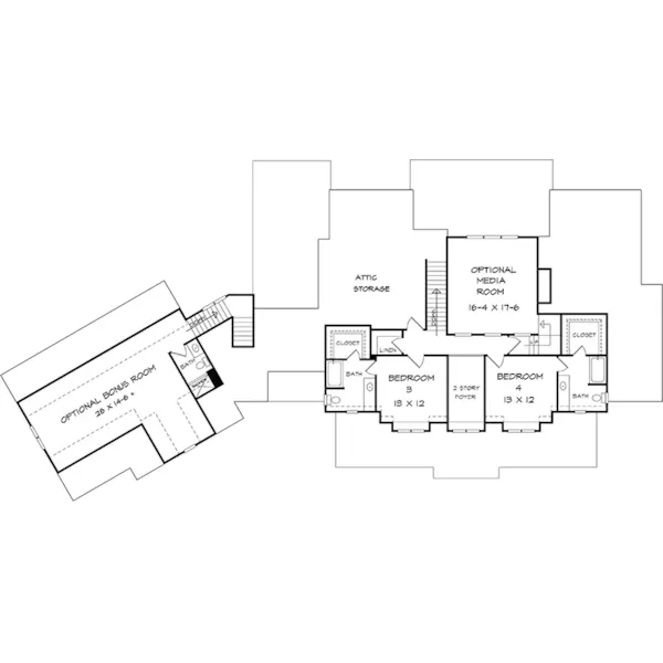 Craftsman House Plan Second Floor - Cheswick Park Craftsman Home 076D-0226 - Search House Plans and More