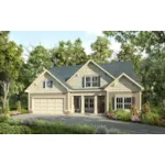 Traditional House Plan Front of House 076D-0232