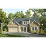 Traditional House Plan Front of House 076D-0233