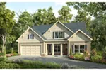 Traditional House Plan Front of Home - Grovetown Lane Country Home 076D-0235 - Search House Plans and More