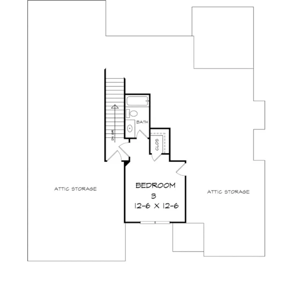 Craftsman House Plan Second Floor - Grovetown Bay Country Home 076D-0236 - Search House Plans and More