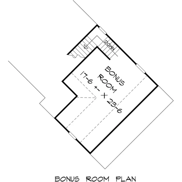 Ranch House Plan Bonus Room - Hampton Mill Craftsman Home 076D-0237 - Search House Plans and More