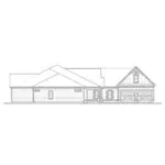 Ranch House Plan Left Elevation - Heritage Park Craftsman Home 076D-0238 - Search House Plans and More