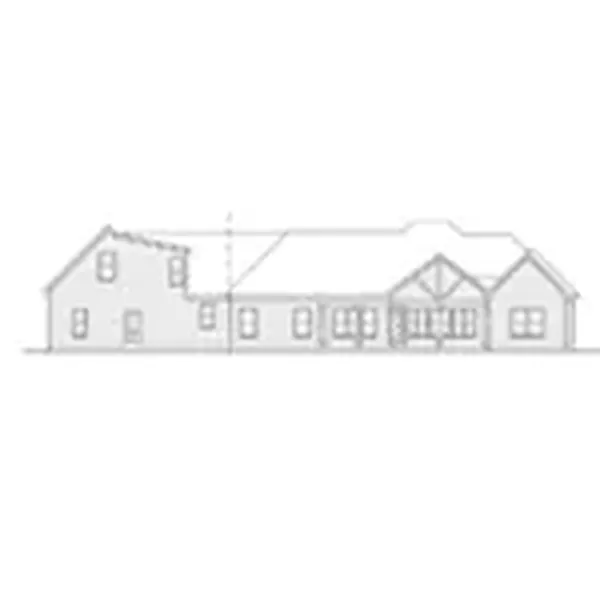 Ranch House Plan Rear Elevation - Heritage Park Craftsman Home 076D-0238 - Search House Plans and More