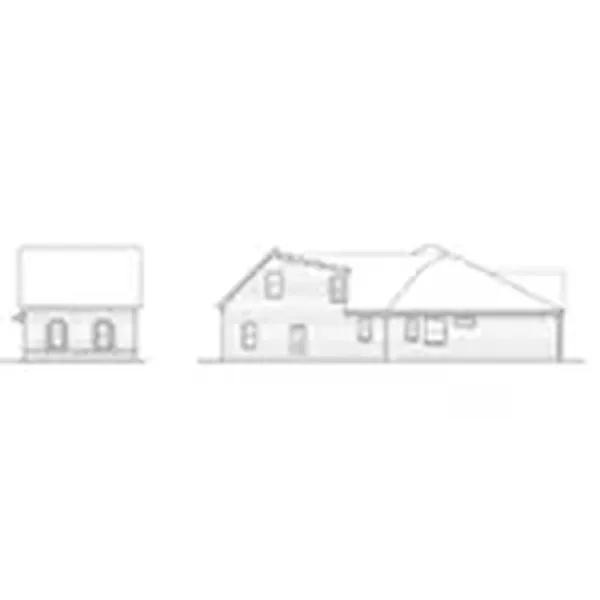 Ranch House Plan Right Elevation - Heritage Park Craftsman Home 076D-0238 - Search House Plans and More