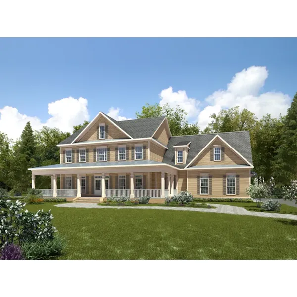 Front of Home - Lexington Parc Country Home 076D-0240 - Shop House Plans and More