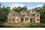 European House Plan Front of Home - Marion Manor Luxury Home 076D-0242 - Shop House Plans and More