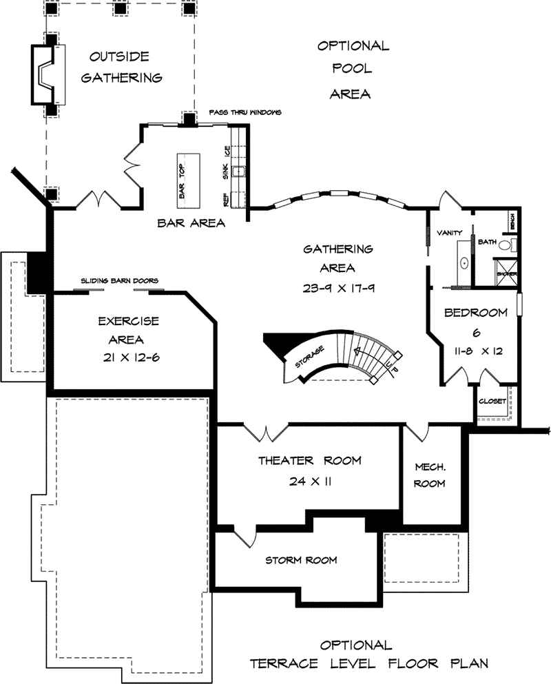 European House Plan Optional Lower Level - Marion Manor Luxury Home 076D-0242 - Shop House Plans and More