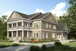 Craftsman House Plan Front of Home - Maryville Lane Southern Home 076D-0243 - Shop House Plans and More