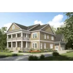 Craftsman House Plan Front of Home - Maryville Lane Southern Home 076D-0243 - Shop House Plans and More