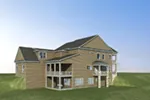 Traditional House Plan Rear Photo 01 - Maryville Lane Southern Home 076D-0243 - Shop House Plans and More