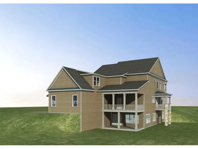 Traditional House Plan Side View Photo 02 - Maryville Lane Southern Home 076D-0243 - Shop House Plans and More