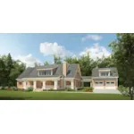 Traditional House Plan Front of Home - Oak Grove Lane Country Home 076D-0244 - Shop House Plans and More