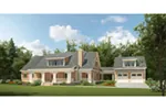 Traditional House Plan Front of Home - Oakdale Farm Country Home 076D-0245 - Shop House Plans and More