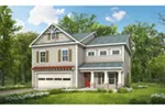 Traditional House Plan Front of Home - Pratsburg Bay Craftsman Home 076D-0247 - Shop House Plans and More