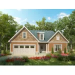 Ranch House Plan Front of Home - Westpark Way Ranch Home 076D-0253 - Shop House Plans and More