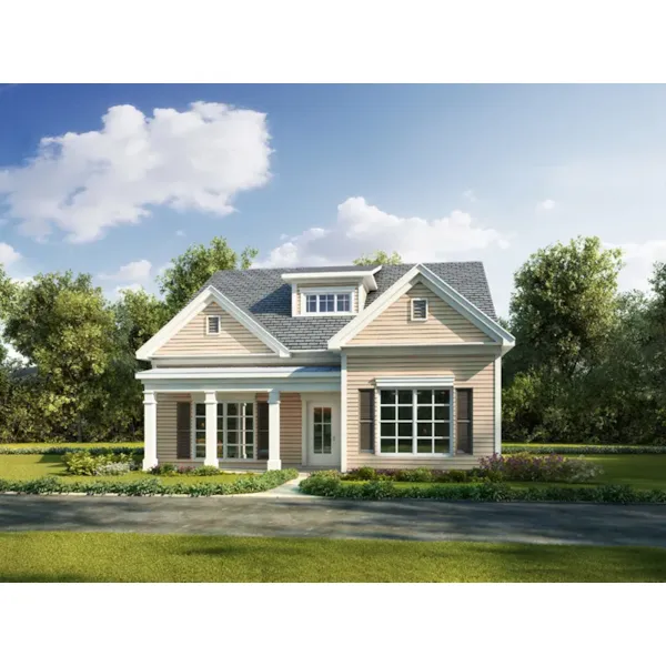 Ranch House Plan Front of Home - Northwynn Bungalow Home 076D-0263 - Shop House Plans and More