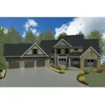 Arts & Crafts House Plan Front Photo 01 - Crenshaw Park Craftsman Home 076D-0272 - Search House Plans and More