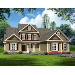 Craftsman House Plan Front of Home - Grantsburg Craftsman Home 076D-0273 - Search House Plans and More