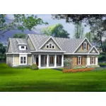 Arts & Crafts House Plan Front of Home - Mullinsburg Craftsman Home 076D-0274 - Shop House Plans and More