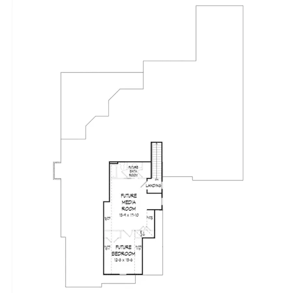 Traditional House Plan Second Floor - Lofton Craftsman Home 076D-0283 - Shop House Plans and More