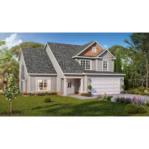 Ranch House Plan Front of Home - Austenville Two-Story Home 076D-0288 - Shop House Plans and More